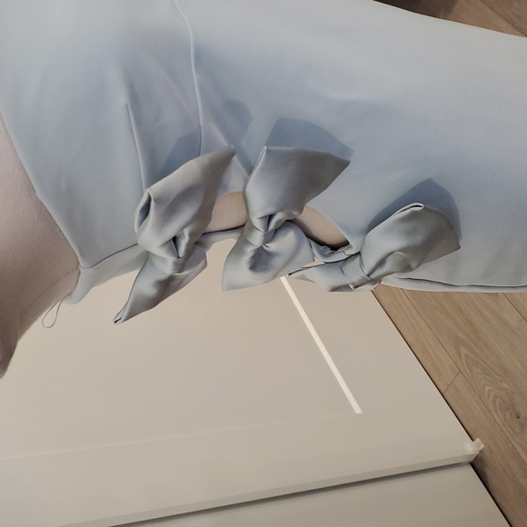 Zara gorgeous Strapless Dress in mint side Cut Outs w/Bows Size L new with tags - Picture 3 of 9